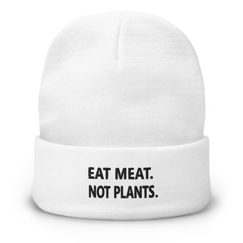Embroidered Beanie - black small font