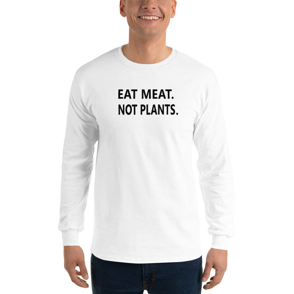 Men’s Long Sleeve Shirt - black font - back print