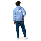 Unisex heavy blend zip hoodie-white small font - back print