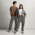 Heavyweight sweatpants - embroidered black font