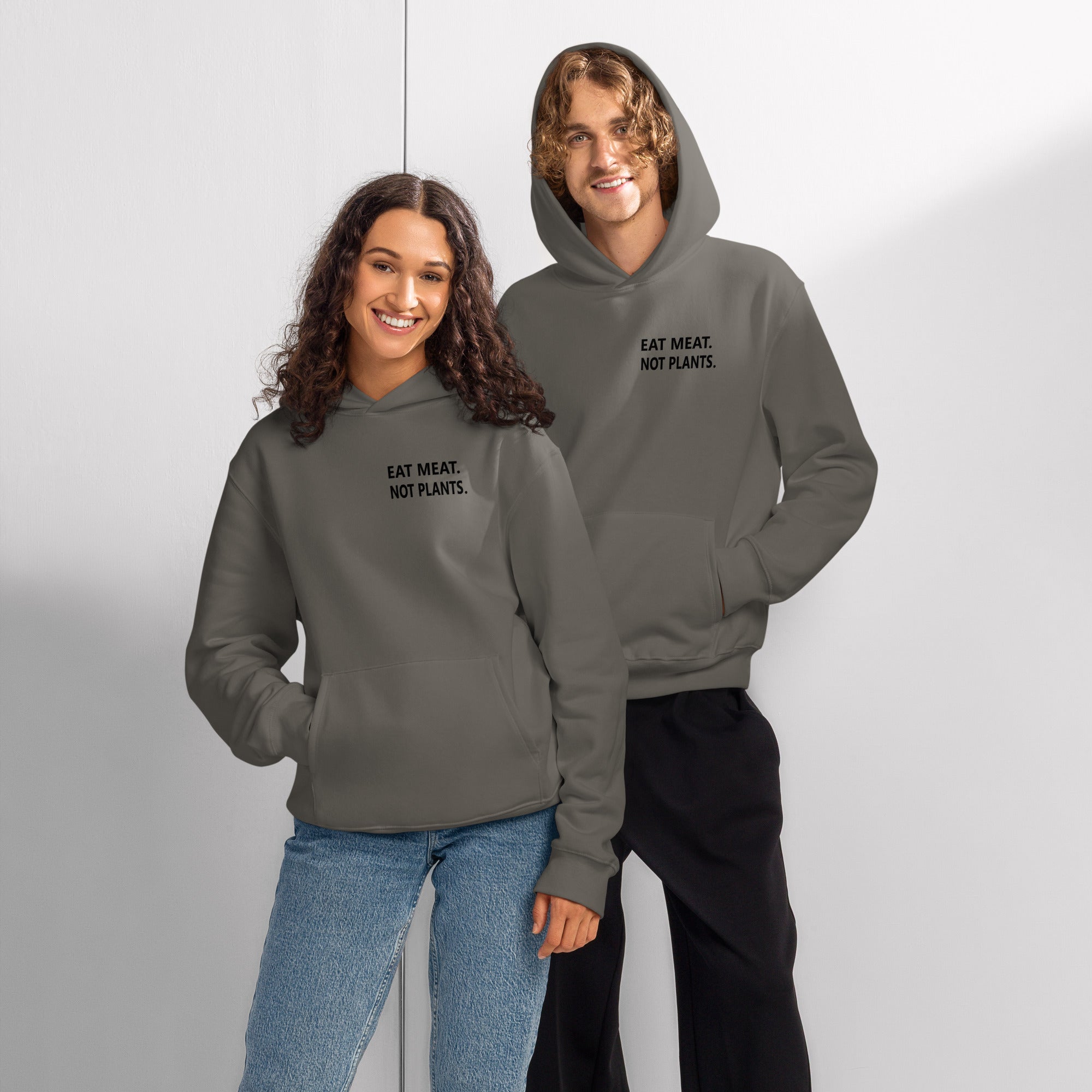 Oversized heavyweight hoodie - black small font