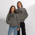 Oversized heavyweight hoodie - black font - back print