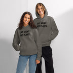 Oversized heavyweight hoodie - black font - back print
