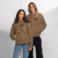 Oversized heavyweight hoodie - black small font