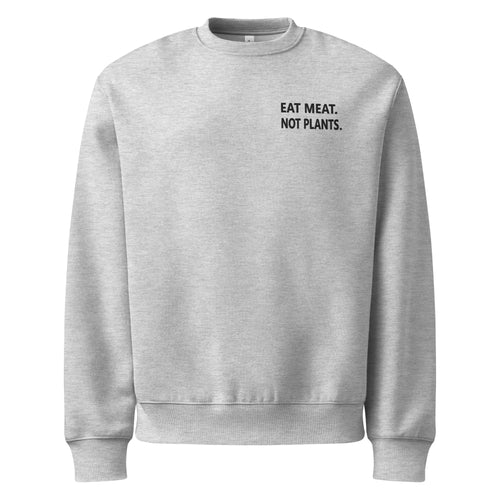 Oversized heavyweight sweatshirt - embroidered black small font
