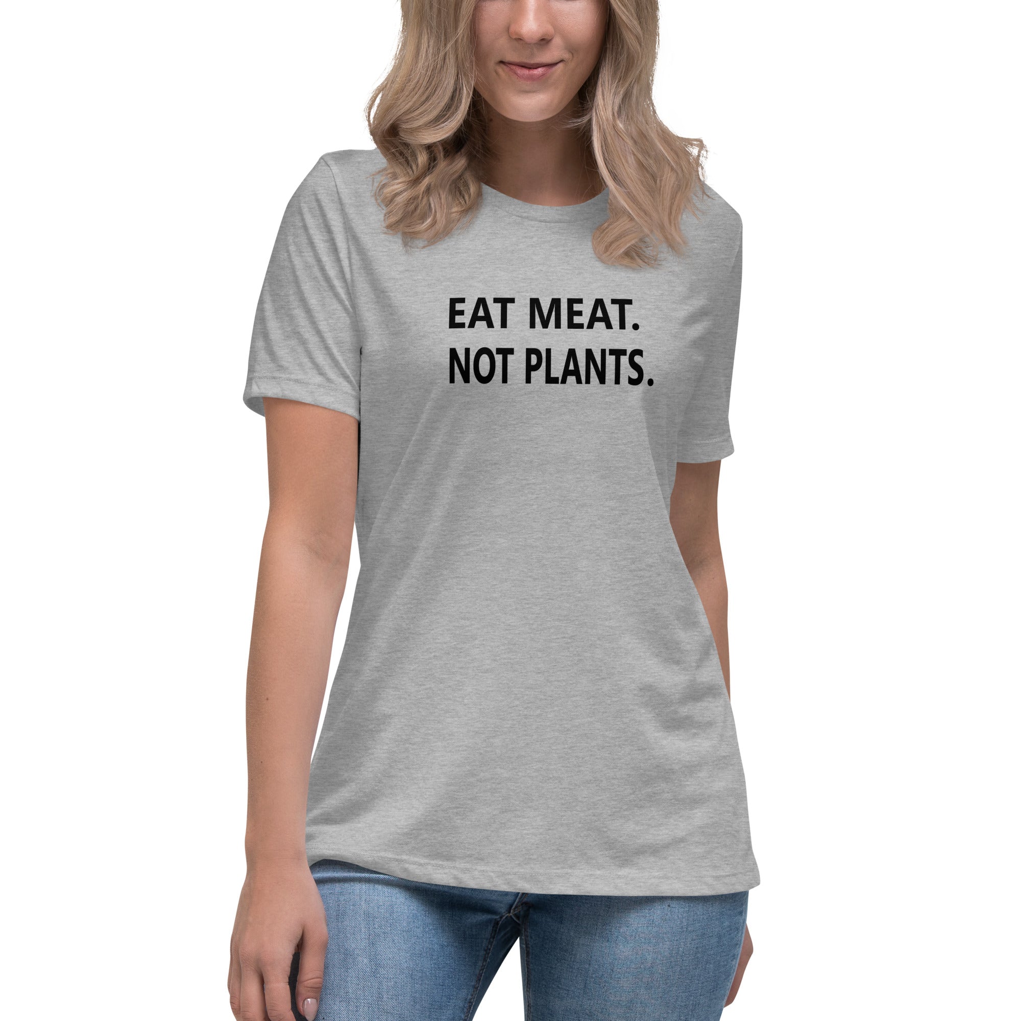 Women's Relaxed T-Shirt - black small font