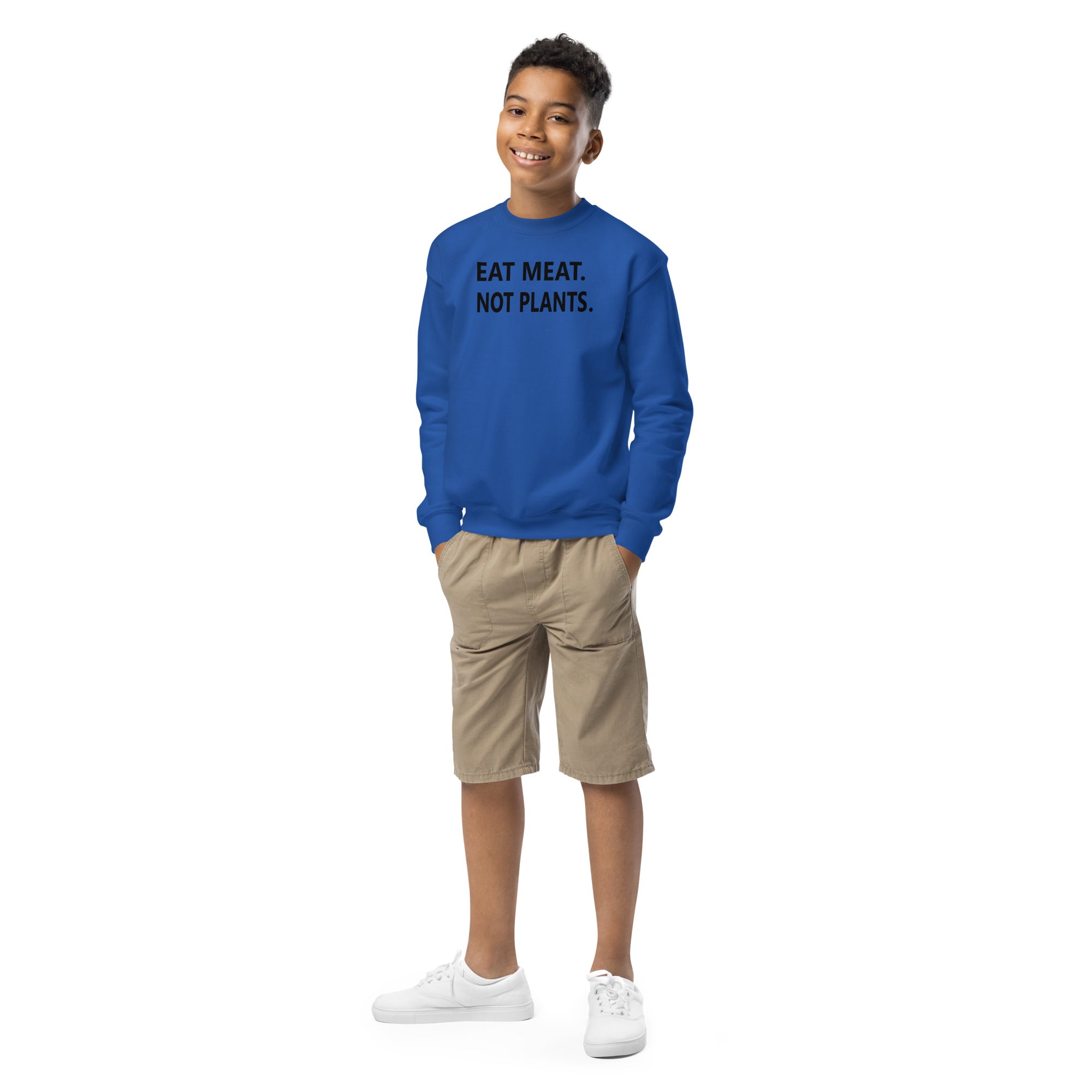 Youth crewneck sweatshirt - black font