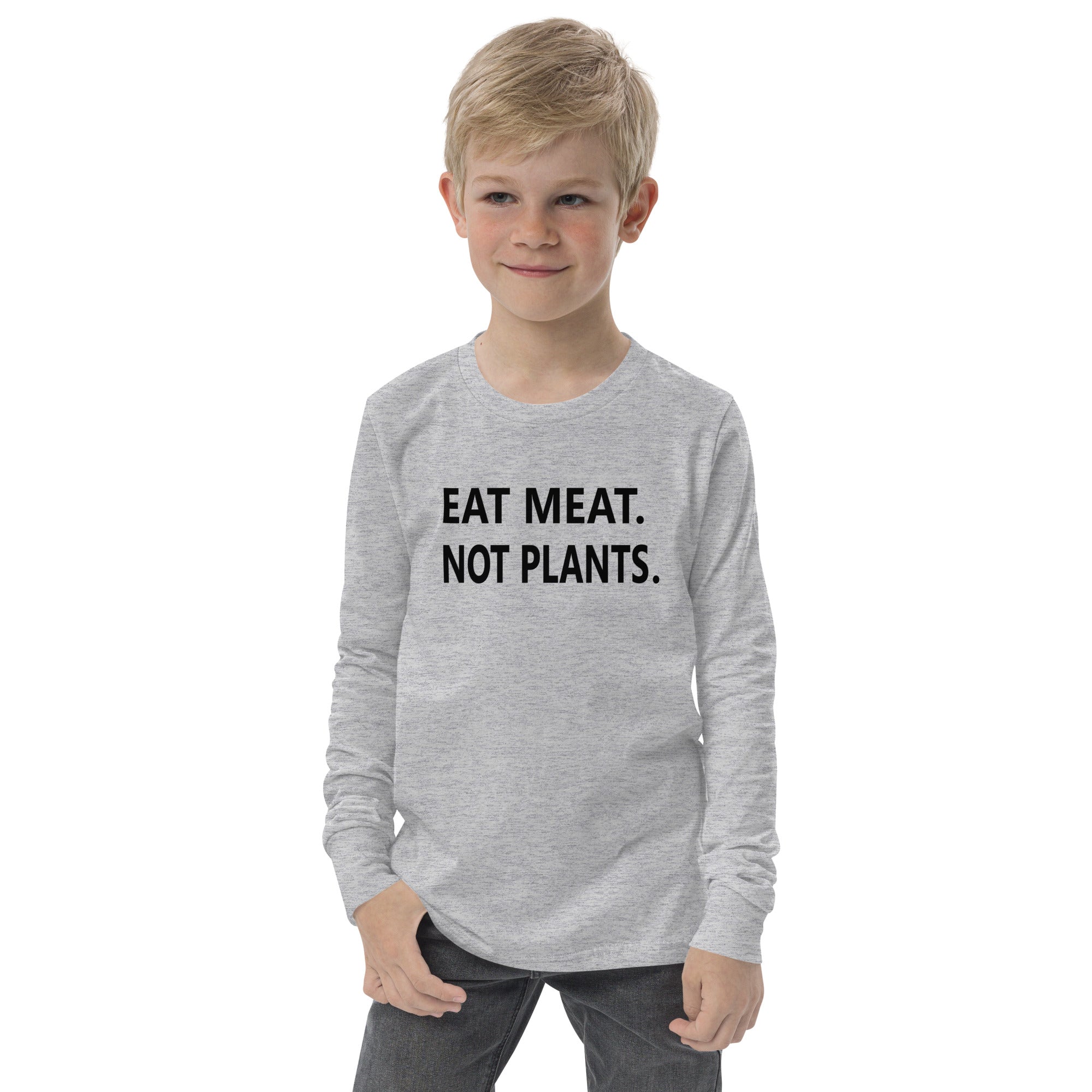 Youth long sleeve tee - black font