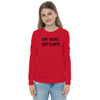 Youth long sleeve tee - black font