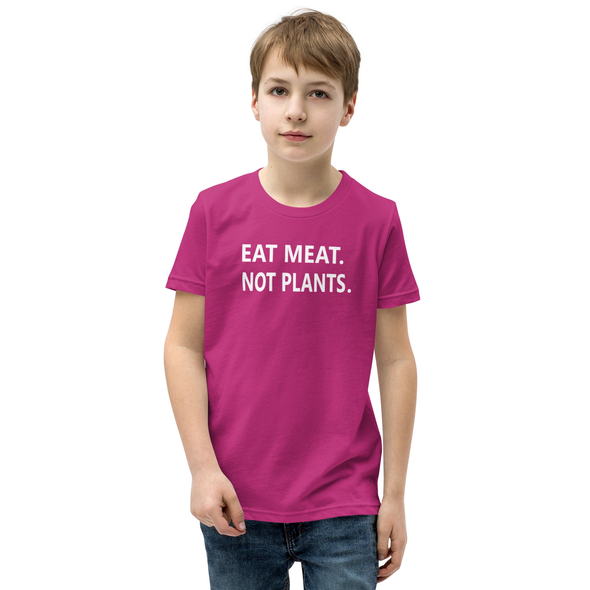 Youth Short Sleeve T-Shirt - white font