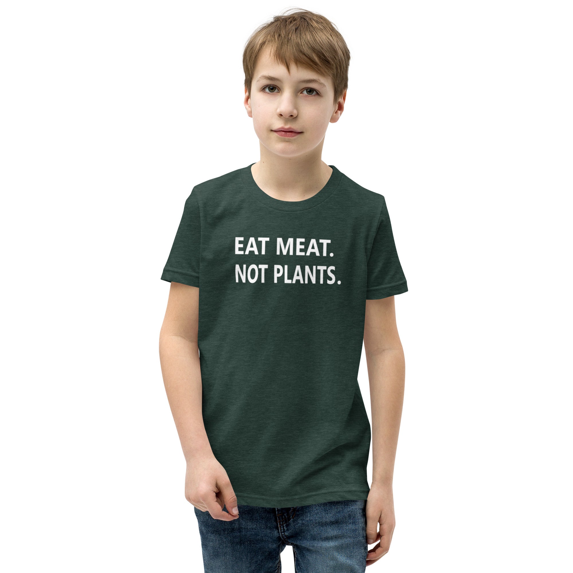 Youth Short Sleeve T-Shirt - white font