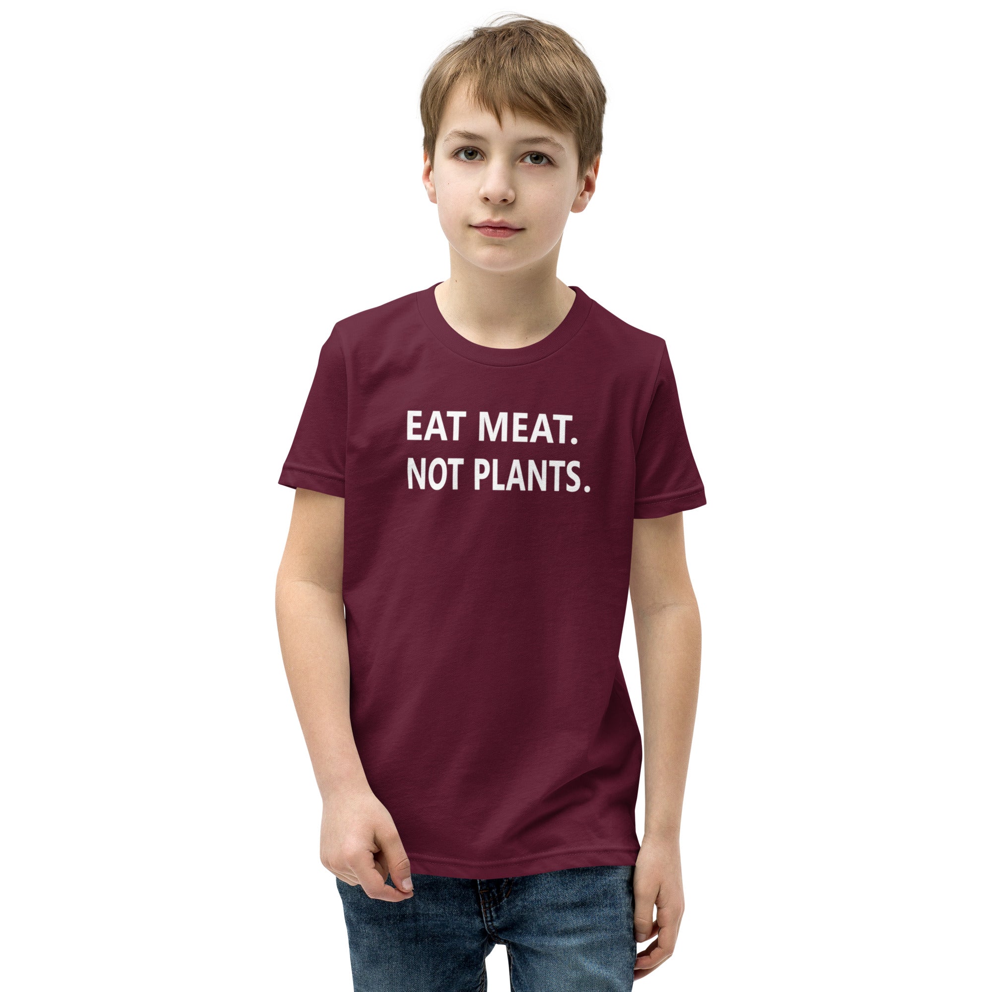 Youth Short Sleeve T-Shirt - white font