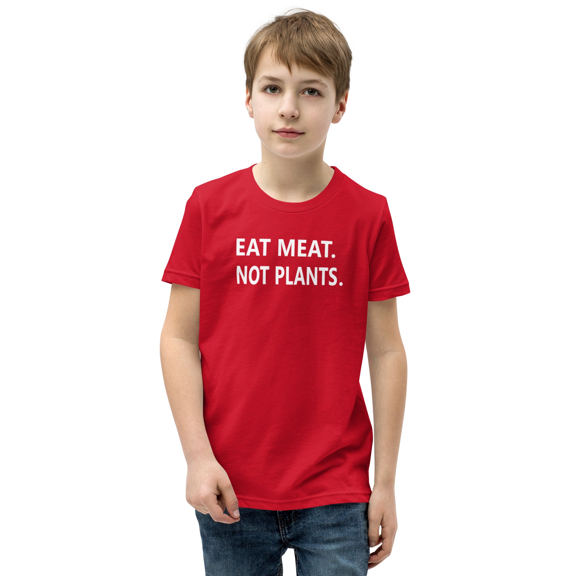 Youth Short Sleeve T-Shirt - white font